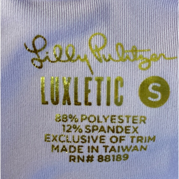 Lilly Pulitzer Luxletic Legging Pant Athleisure Yoga Sport Floral Pastel Small - Picture 3 of 9